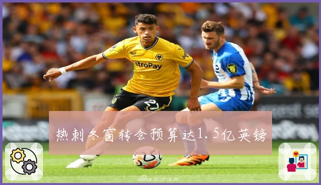 热刺冬窗转会预算达1.5亿英镑